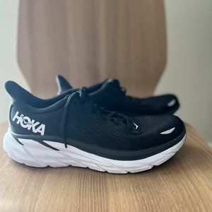Black Hoka Clifton 8 Women's Running Shoes | Size 9